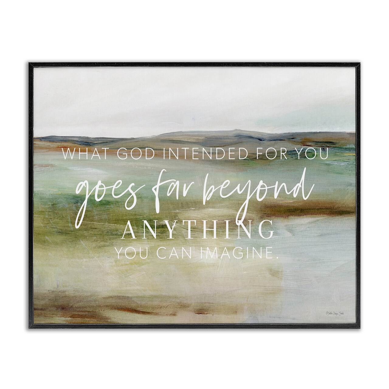 Stupell Industries God's Intentions Proverb Framed Giclee Wall Art Design by Sara G. Designs